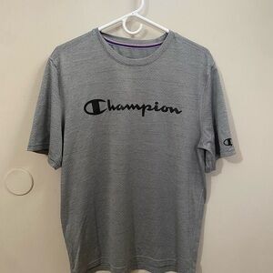 Champion Men's Gray Short Sleeve Tee